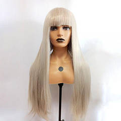 Zadira Wig Platinum блондинка з чубчиком Жінка Довга