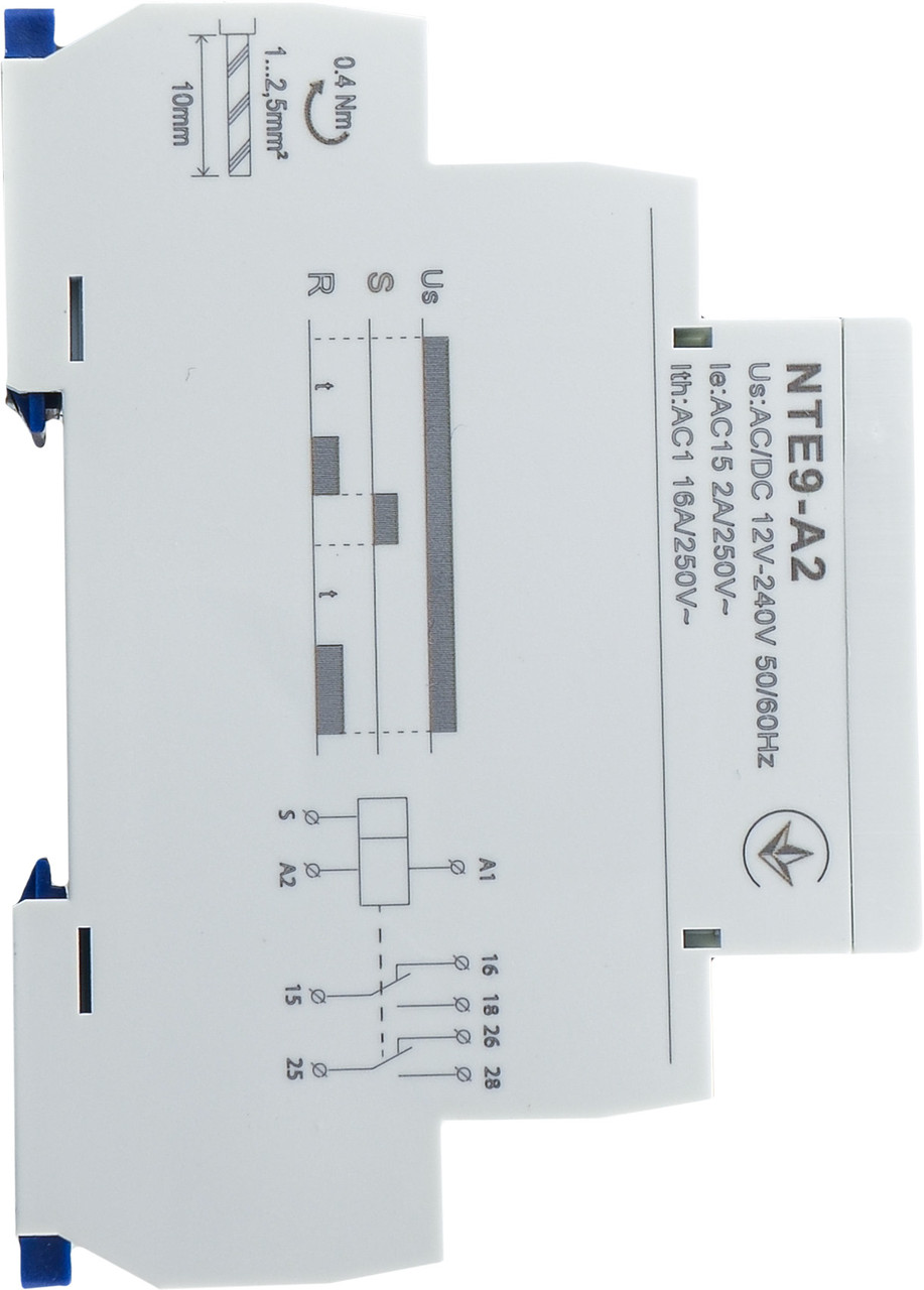 Реле задержки времени включения NTE9-A2 AC/DC 12-240V - фото 4 - id-p2013035182