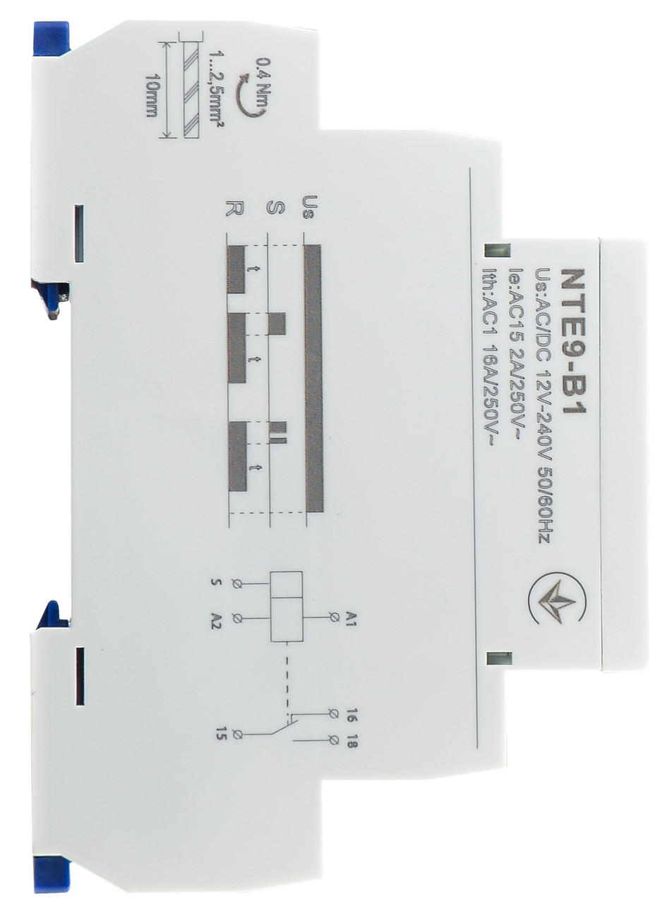 Реле задержки времени на выключение NTE9-B1 AC/DC 12-240V - фото 5 - id-p2013035183