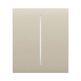 Накладна панель для двоклавішного вимикача Ajax CenterButton 2-gang [55] for LightSwitch Jeweler ivory 46030.140.IV