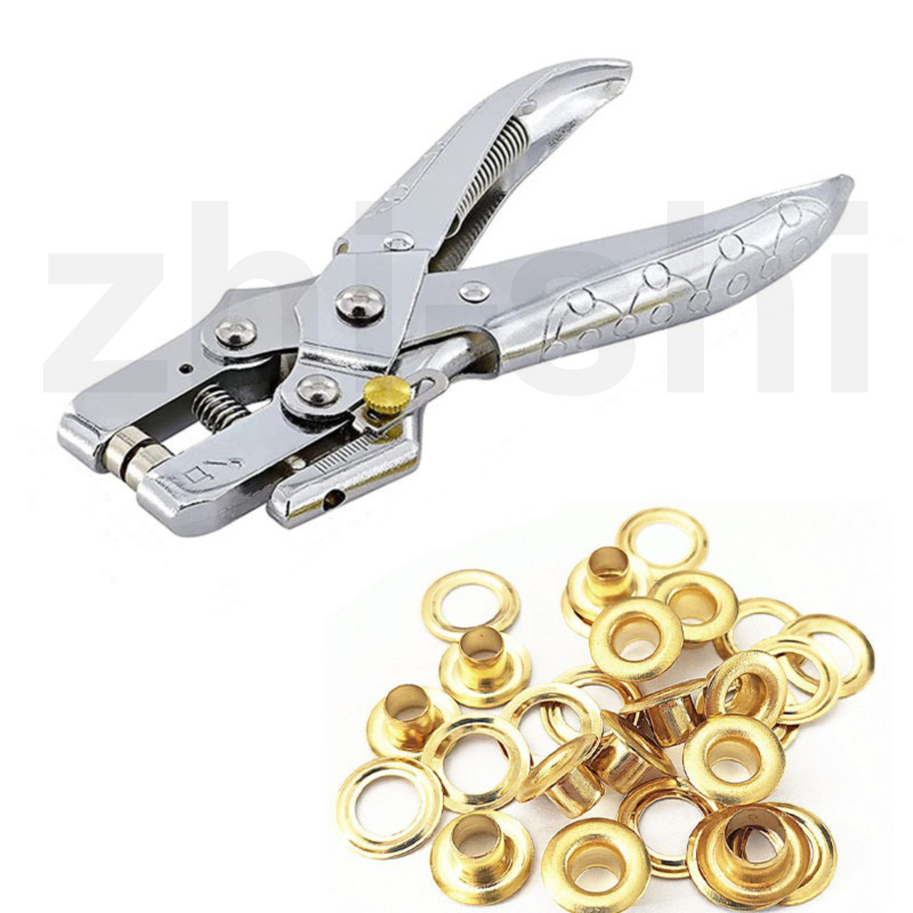 Установник люверсів PRO-TEK | зшивач | дирокол 170 мм | 100 заклепок у комплекті, фото 1