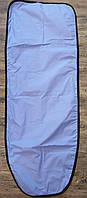 Чехол 100% хлопок на гладильную доску с подкладкой слимтекс (130×50) голубой, сделаем по вашему размеру доски
