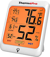ThermoPro TP53 Цифровой гигрометр, термометр для дома, датчик температуры и влажности с индикатором комфорта