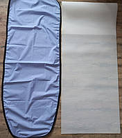 Чехол на гладильную доску с поролоном (130×50) голубой 100% хлопок, сделаем по вашему размеру доски