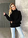 Светр вязанний AO123 Чорний Oversize S-L, фото 2