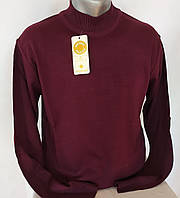 Легкий чоловічий светр вовняний Розмір M , бордо Sunteks