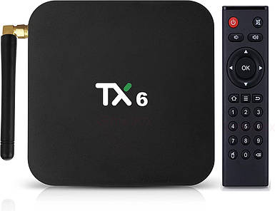 Приставка для телевізора Smart TV Box Tx6 4/32GB Смарт ТВ бокс Андроїд ТВ