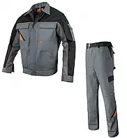 Костюм рабочий мужской куртка и брюки Professional Grey 58