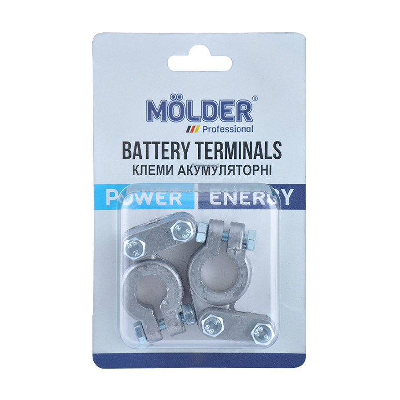 Клеми акумуляторні Molder, свинець, 330гр., (2шт)
