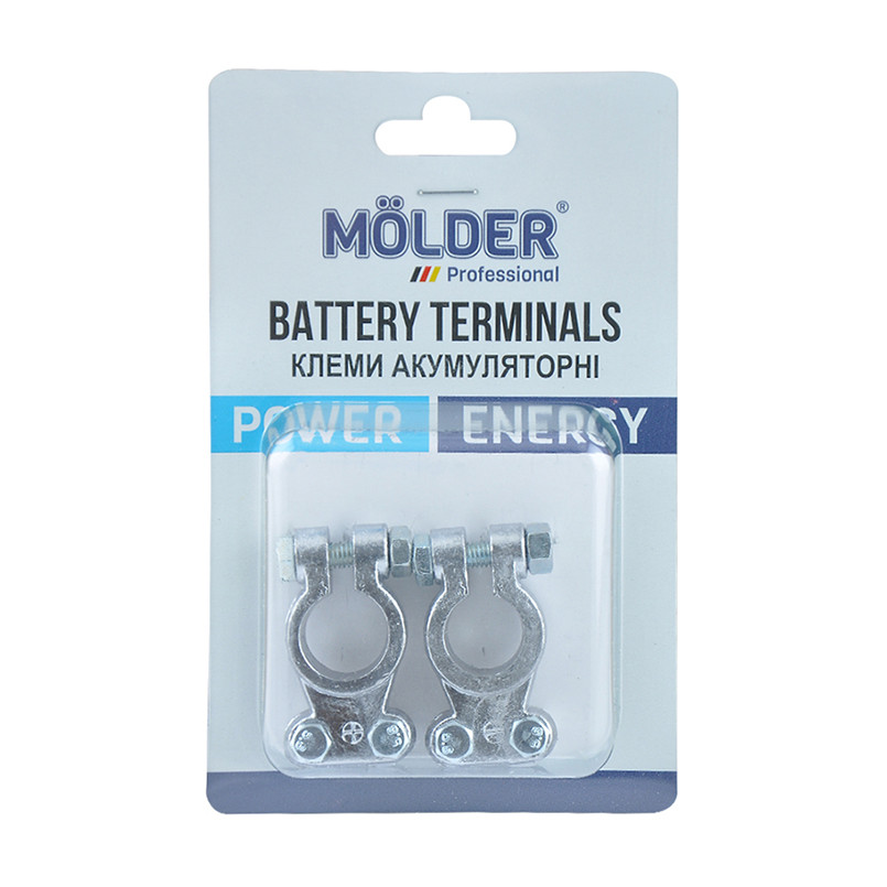 Клеми акумуляторні Molder, свинець, 200гр., (2шт)
