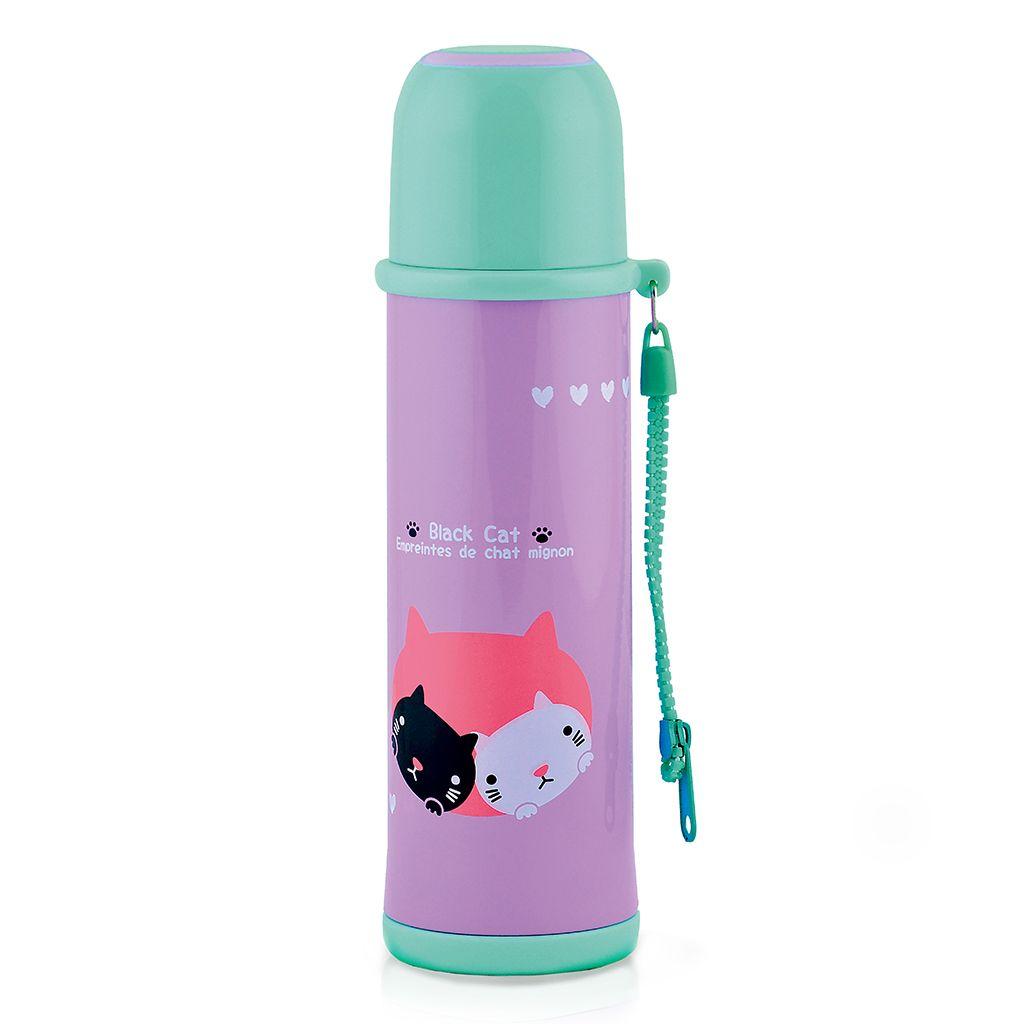 Термос 480 мл кошенята (нерж. сталь), фото 1