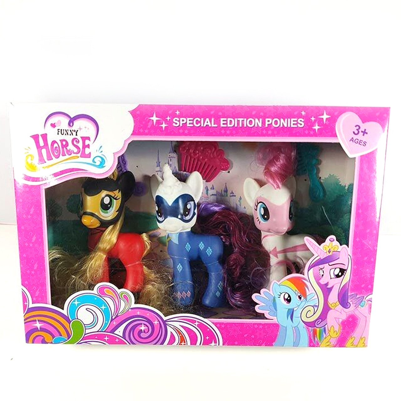 Ігровий набір Поні My Little Pony (3 іграшки, гребінці) BYL 048-6, фото 1