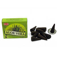 Благовония Aloe vera (Алое Вера)(Hem) Hem конусы 12 шт/уп