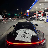 Футболка - "Need money for porsche".