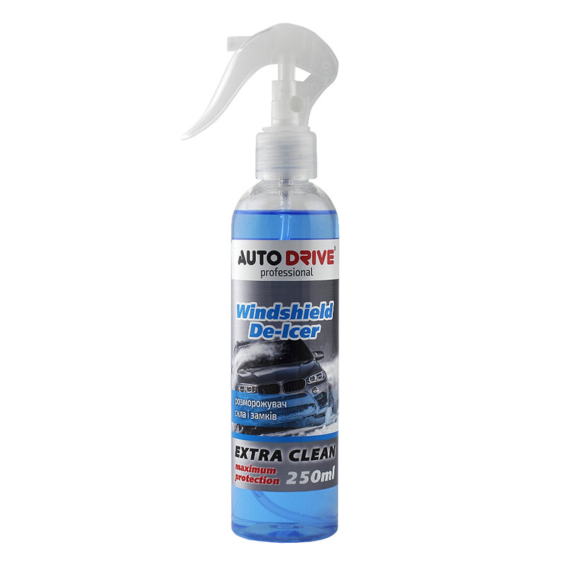 Розморожувач скла і замків AUTO DRIVE Windshield de-lcer 250ml (24шт/уп)