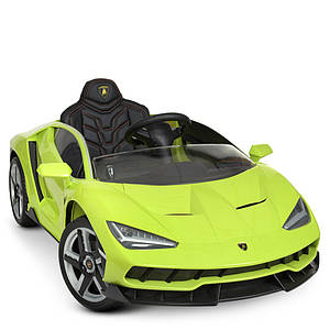 Дитячий електромобіль Bambi M 4319EBLR-5 Lamborghini акумуляторний на пульті управління одномісний Зелений