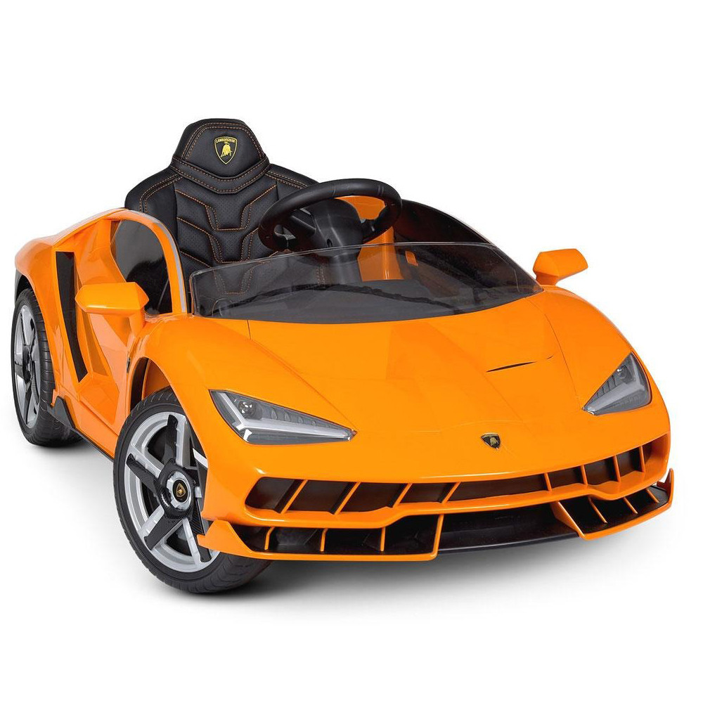 Дитячий електромобіль Bambi M4319EBLRS-7 Lamborghini акумуляторний на пульті управління одномісний Помаранчевий