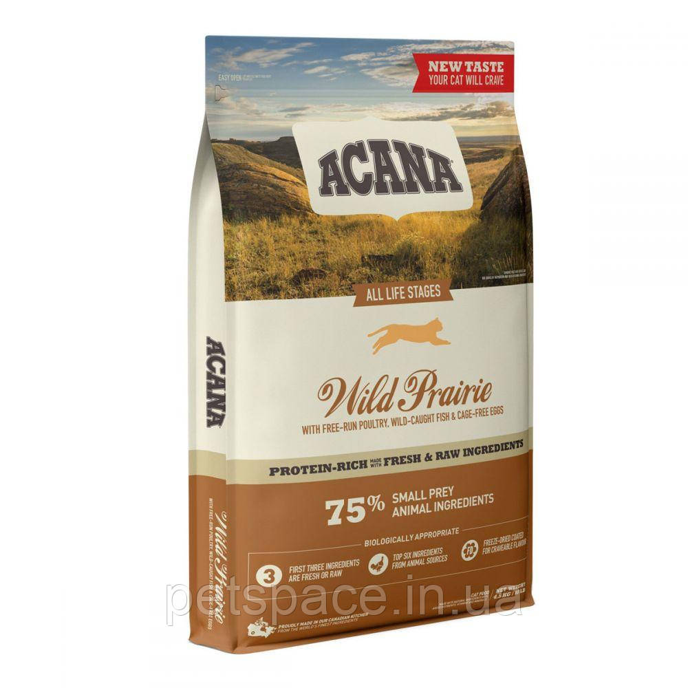 Корм Acana Wild Prarie Cat (Акана Вайлд Прерія для котів з курчам та індичкою), 1,8кг.
