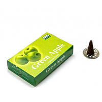 Благовония Green apple (Зеленое Яблуко)(Darshan) конусы 12 шт/уп
