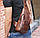 Чоловічий шкіряний однолямковий рюкзак BullCaptain Classic 064 коричневий, фото 9