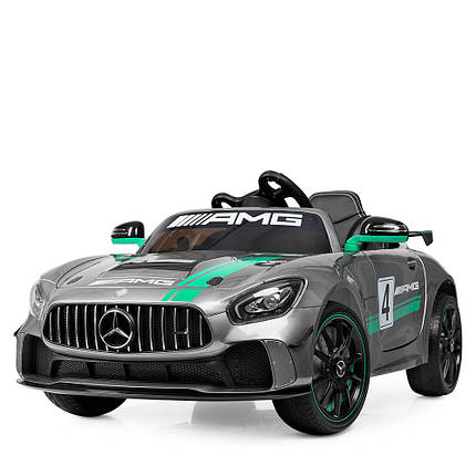 Дитячий електромобіль Bambi M 4050EBLRS-11 Mercedes акумуляторний на пульті управління одномісний Сірий, фото 1