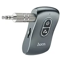 Bluetooth-трансмиттер Hoco E73 Tour Car AUX Metal Gray BT5.0/200mAh
