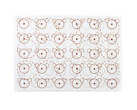 Силиконовый коврик для макаронс ДВУХСТОРОННИЙ 42 x 29.5 см