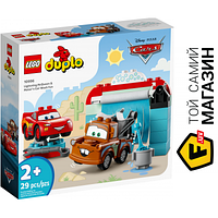 Конструктор LEGO DUPLO Disney TM Розваги Блискавки МакКвіна й Сирника на автомийці 29 деталей (10996)