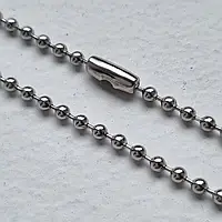 Ланцюг на армійський жетон неіржавкої сталі 3 мм довжина 62 см посилений