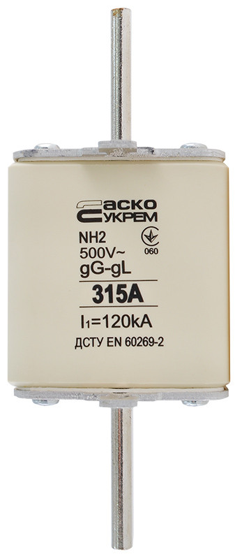 Запобіжник ножовий з плавкою вставкою NH2 315A gG