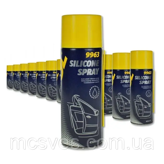 Силіконова антистатична змазка Mannol 9963 Silicone spray antistatisch 450 ml