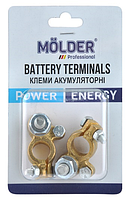 Клеми акумуляторні Molder, адаптер М-10, латунь, 190гр., (2шт)