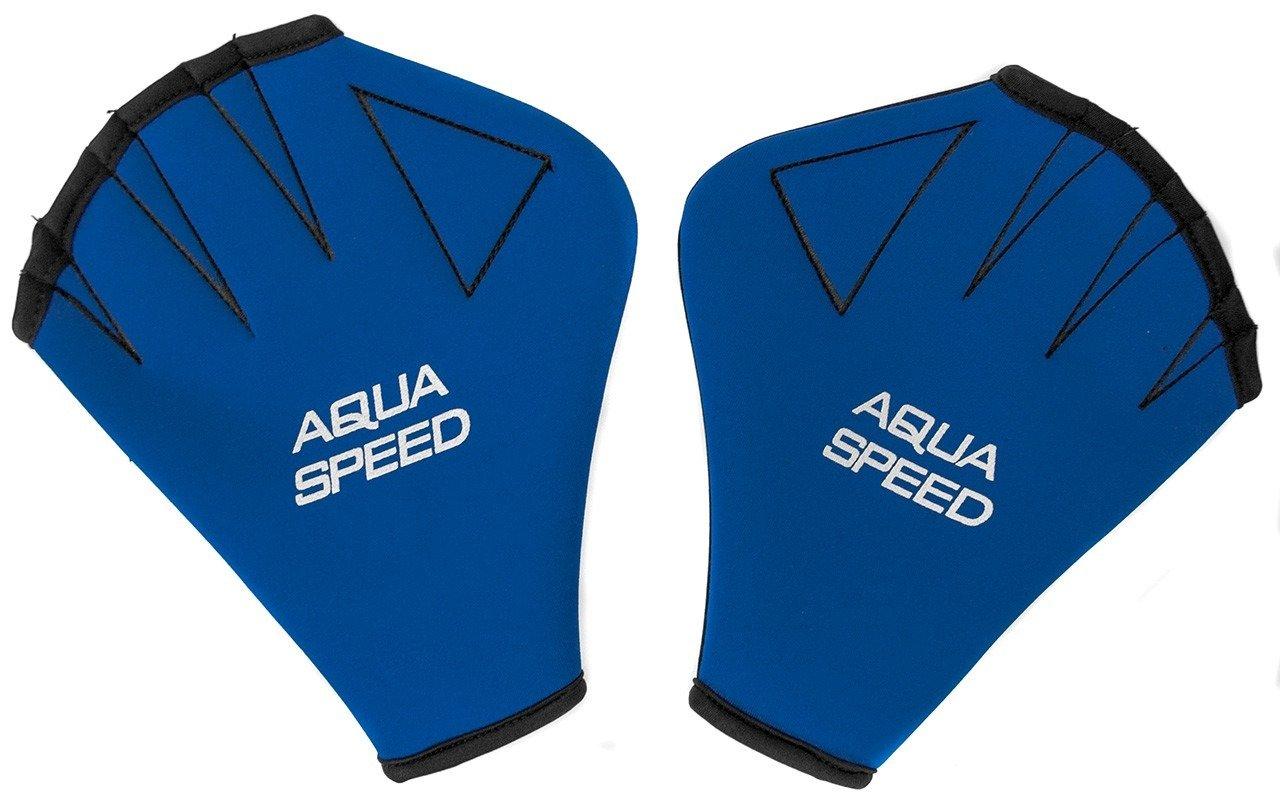 Перчатки для плавания Aqua Speed NEOPREN GLOVES 6091 синий Уни L 23х17см - фото 1 - id-p2013093477