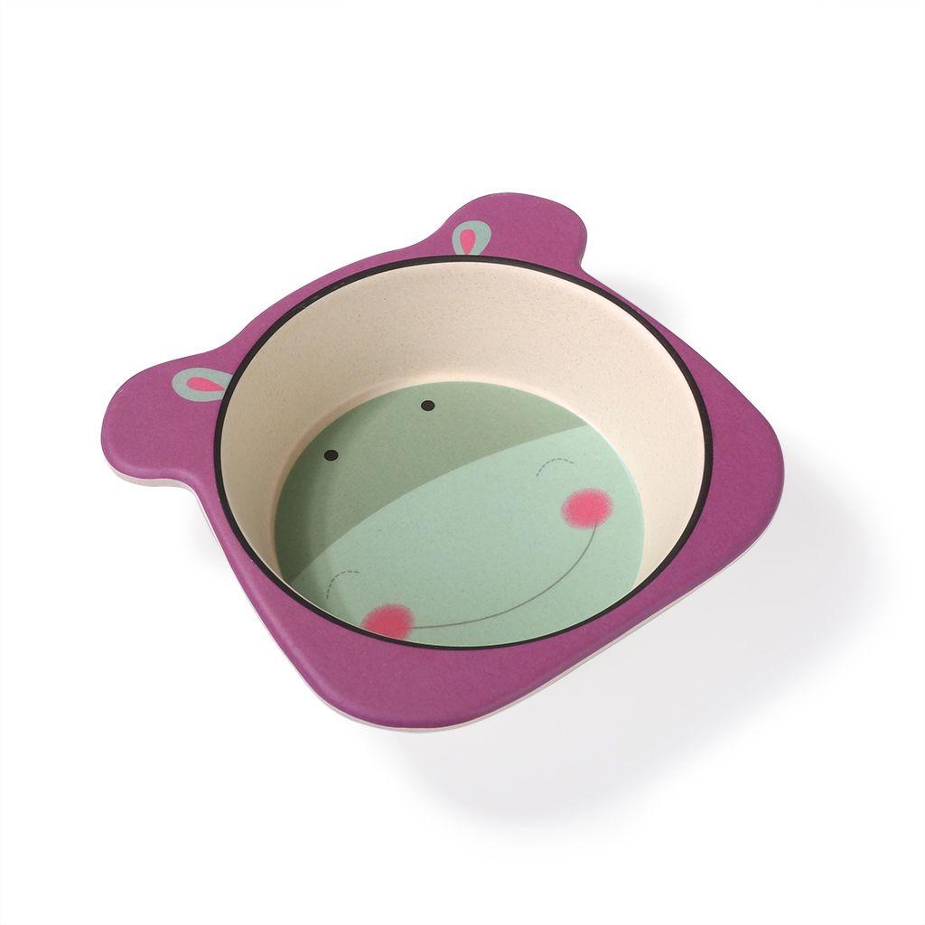 Тарілка глибока 14х13 см "БЕГЕМОТИК" (Бамбукове волокно), фото 1