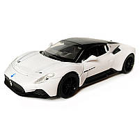 Іграшкова машинка металева Maserati MG20, Мазераті, біла, звук, світло, інерція, откр двері, капот, Автоексперт, 1:32,14,5*7,5*4см, фото 2
