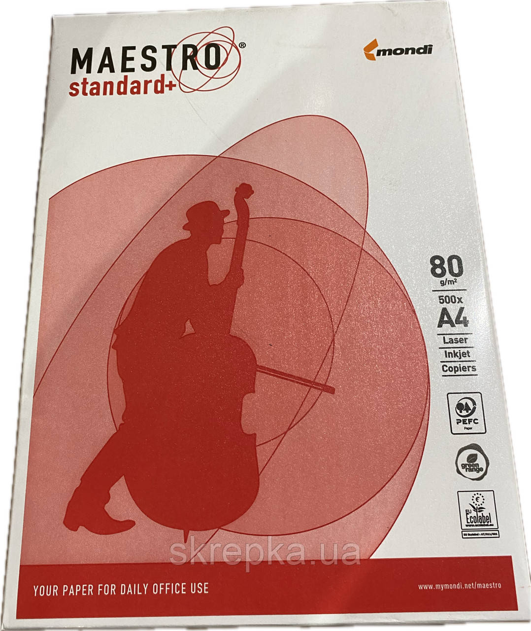 Папір MAESTRO STANDARD+ А4 клас B 80г/м2 500 арк