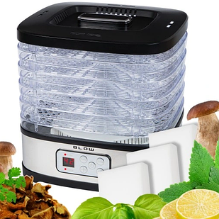 Сушилка для грибів, фруктів,овочів та трав (харчовий дегідратор) BLOW 240 Вт, 5 сит, Польша
