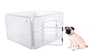 Переносний манеж для тварин – клітка 90x90x60см Польща білий