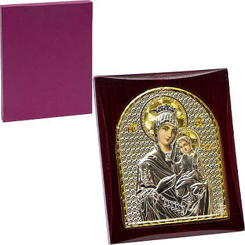 Ікона на дерев'яній підставці Богородиця АТ-1002 16,5*14 см