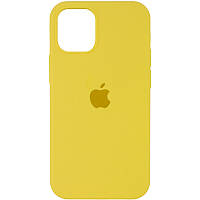 Защитный чехол для Iphone 13 Pro желтый Silicone Case Full Protective (AA)
