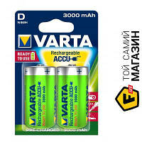 Аккумулятор Varta Power Accu D 3000мАч, 2шт. (56720101402)