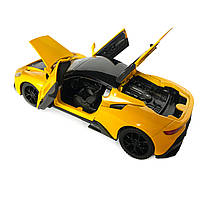 Іграшкова машинка металева Maserati MG20, Мазераті, жовта, звук, світло, інерція, откр двері, капот, Автоексперт,, фото 7