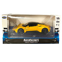 Іграшкова машинка металева Maserati MG20, Мазераті, жовта, звук, світло, інерція, откр двері, капот, Автоексперт,, фото 8