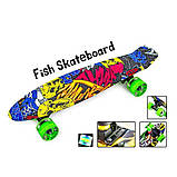 Пені Борд Fish 22,5" Joker LED (Світяться колеса), фото 3