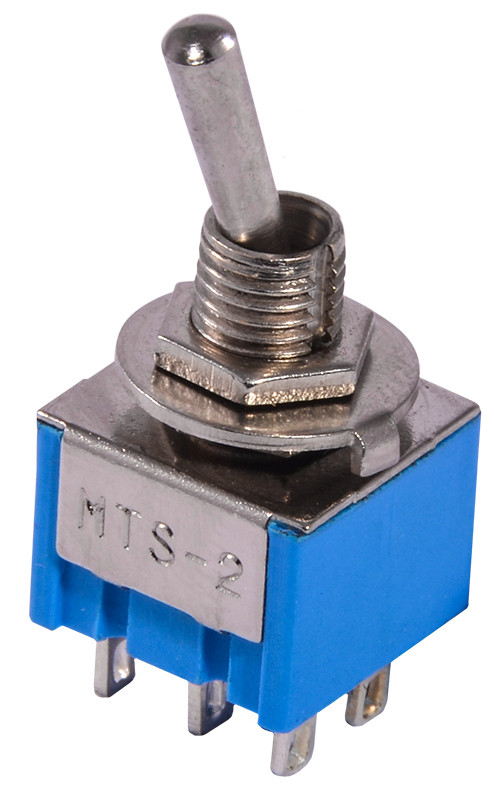 Тумблер MTS-212 (ON)-ON 2Пол. *6 Конт.