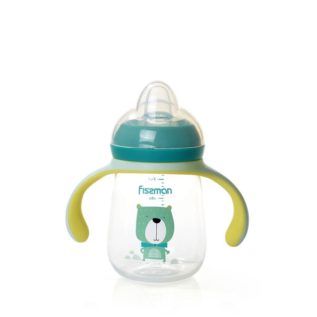 Пляшка для годування з ручками 260 мл (пластик), фото 1