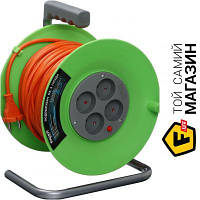 Удлинитель 40 Expert Power Удлинитель на катушке ПВС 2х1,0 2,2 кВт без заземления 4 гн. оранжевый 40 м