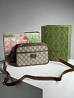 Gucci Mini Bag With Interlocking G 22 х 14 х 6.5 см женские сумочки и клатчи высокое качество
