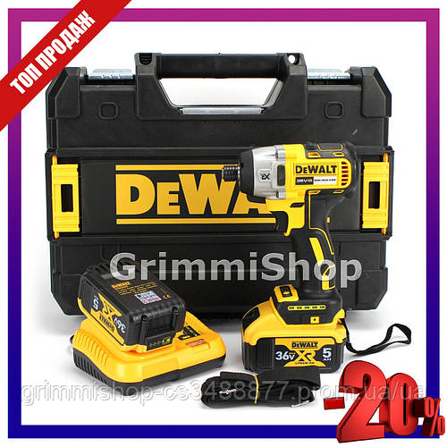 Аккумуляторный безщеточный винтоверт DeWalt DCF887N (36V, 5AH ...