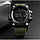 Годинник наручний чоловічий з підсвічуванням Skmei 1384AG 5ATM 54mm black/green, фото 5